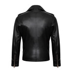 Matty Leather Jacket // Black (M)