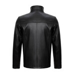 Mason Leather Jacket // Black (3XL)