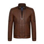 James Leather Jacket // Chestnut (XL)