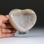 Genuine Crystal Clustered Heart + Acrylic Display Stand v.4