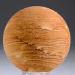 Genuine Natural Sandstone Sphere + Acrylic Display Stand