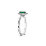 Genuine Pear Shaped Emerald Ring (6.5)