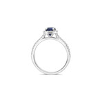 Genuine 18K White Gold Sapphire Ring (6)