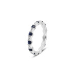Genuine Sapphire Eternity Band Ring (6)
