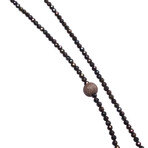 Brunello Cucinelli // Women's Natural Stone Bracelet // Gold Tone