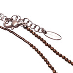 Brunello Cucinelli // Women's Copper Stone Necklace // Copper Tone
