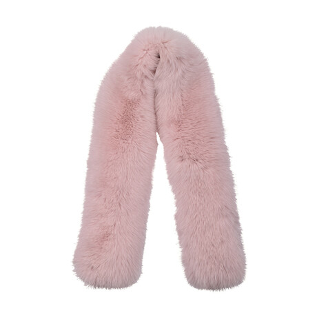 Loro Piana // Women's Fox Fur Scarf // Pink
