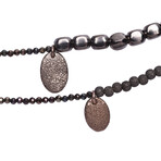 Brunello Cucinelli // Women's Mixed Metal Stone Necklace // Multicolor