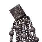 Brunello Cucinelli // Women's Natural Stone Earrings // Silver Tone