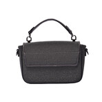 Brunello Cucinelli // Women's Bonili Bead Lined Shoulder Bag V2 // Jet Black