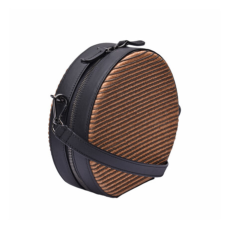 Brunello Cucinelli // Women's Monili Bead Lined Shoulder Handbag // Beige + Black