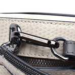 Brunello Cucinelli // Women's Genuine Pyton Skin Handbag // Ivory + Off White