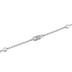 Graff // 18K White Gold Diamond + Multi-Colored Sapphire Necklace // 15" // New