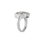 Le Vian // 18K White Gold White + Brown Diamond Ring // Ring Size: 6.75 // Estate