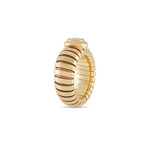 Bulgari // Tubogas 18K Yellow Gold Diamond Ring // Ring Size: 6 // Estate