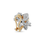 Tiffany & Co. // 18K Yellow Gold Diamond Clip-On Schlumberger Cones Petal Earrings // Estate