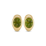 Pomellato // 18K Yellow Gold Peridot Clip-On Earrings // Estate