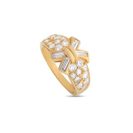 Mauboussin // 18K Yellow Gold Diamond Ring // Ring Size: 8 // Estate