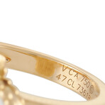 Van Cleef & Arpels // Alhambra 18K Yellow Gold Diamond + Mother of Pearl Ring // Ring Size: 4.25 // Estate