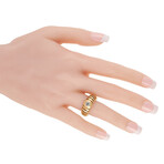 Bulgari // Tubogas 18K Yellow Gold Diamond Ring // Ring Size: 6 // Estate