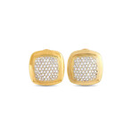 David Yurman // Albion 18K Yellow Gold Diamond Earrings // Estate