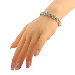 LB Exclusive // Antique Platinum + Diamond Bracelet // 7" // Estate