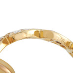 Cartier // 18K Yellow Gold Diamond Heart Shaped Hoop Earrings // Estate