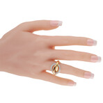 Cartier // Trinity Crash 18K Yellow Gold + 18K White Gold + 18K Rose Gold Diamond Ring // Ring Size: 5.5 // Estate