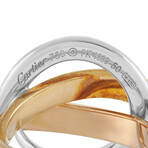 Cartier // Trinity Crash 18K Yellow Gold + 18K White Gold + 18K Rose Gold Diamond Ring // Ring Size: 5.5 // Estate