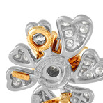 Tiffany & Co. // 18K Yellow Gold Diamond Clip-On Schlumberger Cones Petal Earrings // Estate