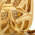 David Yurman // Albion 18K Yellow Gold Diamond Earrings // Estate