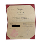 Cartier // 18K Yellow Gold Diamond Heart Shaped Hoop Earrings // Estate