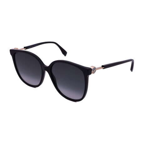 Fendi // Women's 374/S-807 Sunglasses // Black + Gray Gradient