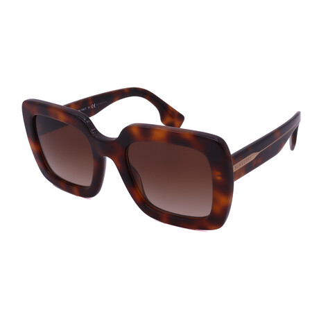 Burberry // Women's BE4284-379013 Sunglasses // Light Havana + Brown Gradient