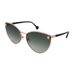 Salvatore Ferragamo // Women's SF185S-709 Sunglasses // Gold + Green Gradient
