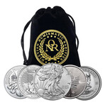 5 oz Silver Starter Package of World Bullion Coins // Deluxe Collector's Pouch