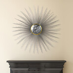 Starburst // Hand Painted Etched Metal Wall Sculpture
