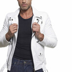 Chiodo Lamb Leather Perfecto Biker Jacket // White (Euro: 46)