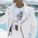 Chiodo Lamb Leather Perfecto Biker Jacket // White (Euro: 46)