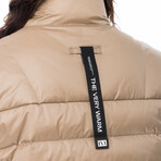 The Very Warm // Unisex Light Quilted Puffer // Khaki (L)