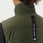 Quilted Vest // Olive (L)