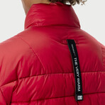 The Very Warm // Unisex Light Quilted Puffer // Red (S)