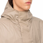 Hooded Windbreaker // Khaki (XL)
