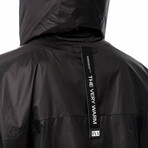 Hooded Windbreaker // Black (XL)