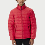 The Very Warm // Unisex Light Quilted Puffer // Red (S)