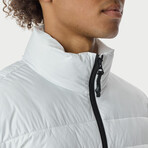 The Very Warm // Unisex Light Quilted Puffer // Off White (M)