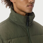 Quilted Puffer // Olive (XL)