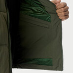 Quilted Vest // Olive (L)