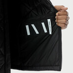 The Very Warm // Unisex Light Quilted Bomber // Black (S)