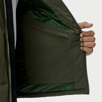 Quilted Puffer // Olive (XL)